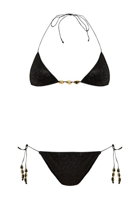 Bikini Glazed Lumiere Nero OSEREE | LZTF257-LUREX LAMEBLACK